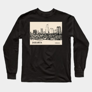 Jakarta - Indonesia Long Sleeve T-Shirt